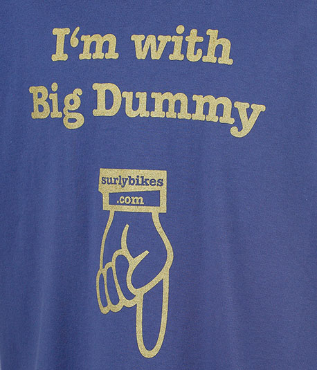 Surly, I'm with Big Dummy, t-shirt front