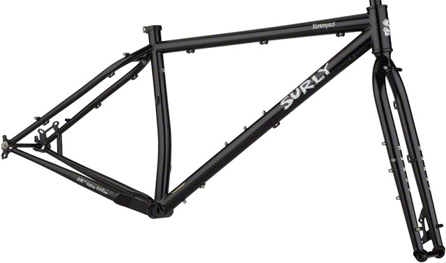 Surly Krampus 29+ bike frameset - Dark Black - Right profile view