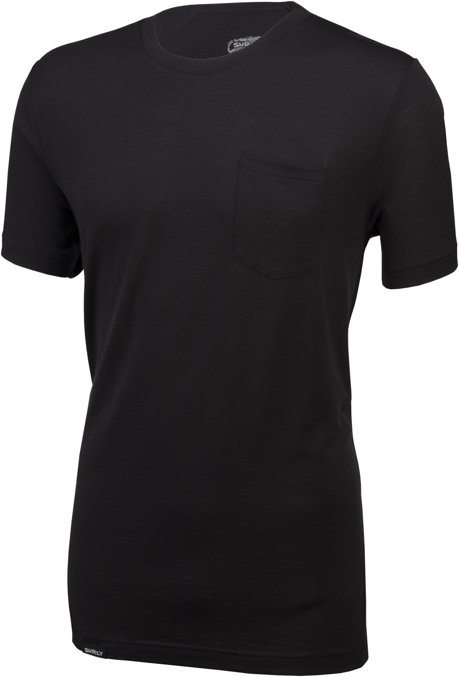 Surly Wool Pocket T - black - front view