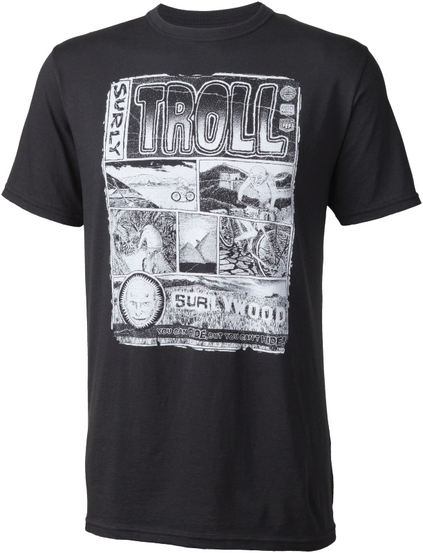 Surly Troll t-shirt - men's - black - front view