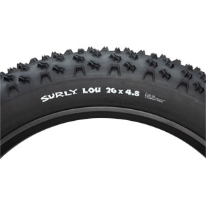 Surly Lou 26 x 4.8 120tpi フォールディングタイヤ - サイドウォール