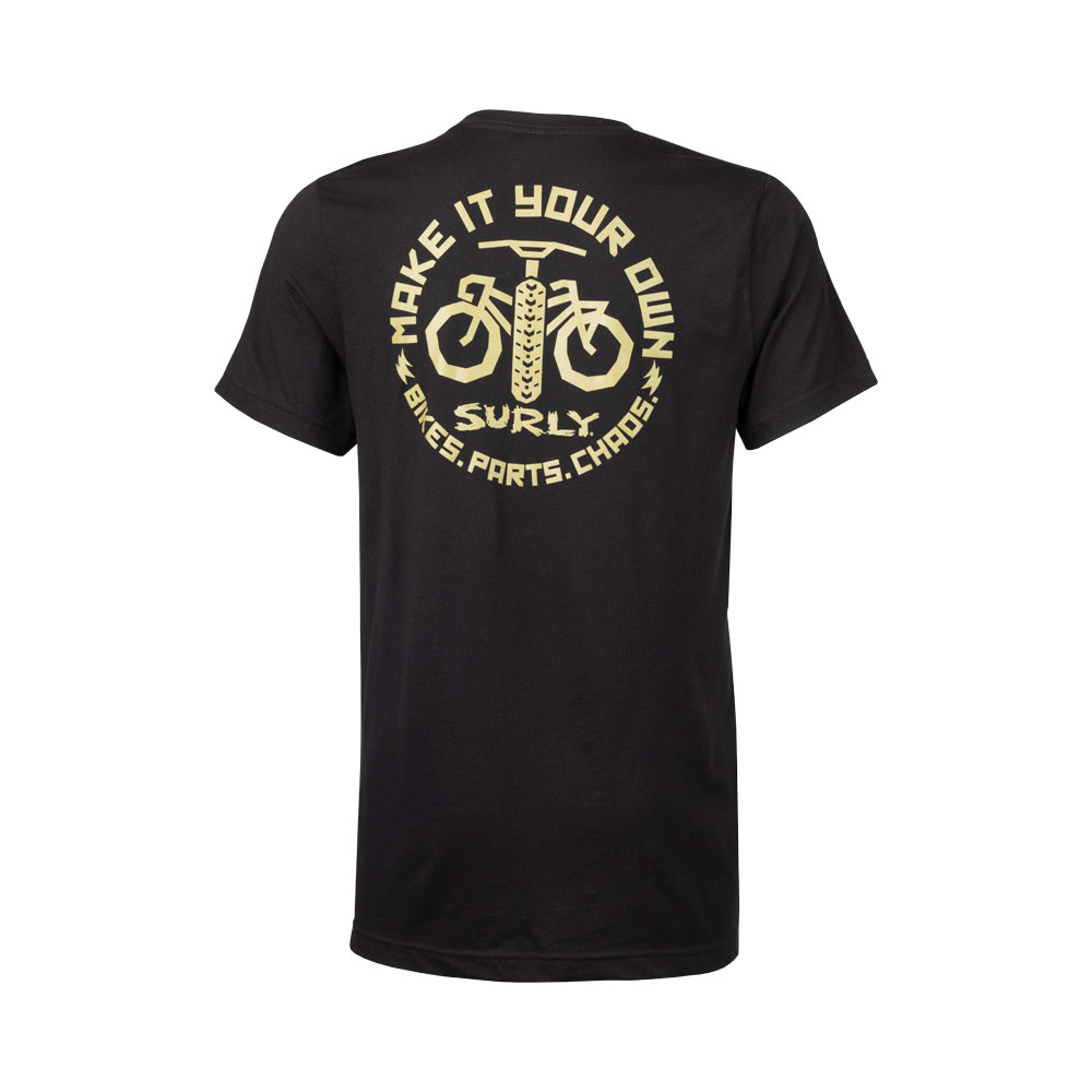 Surly Make It Your Own Tシャツ、黒