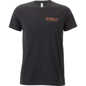 Surly スペースステーション メンズ Tシャツ、ブラック 