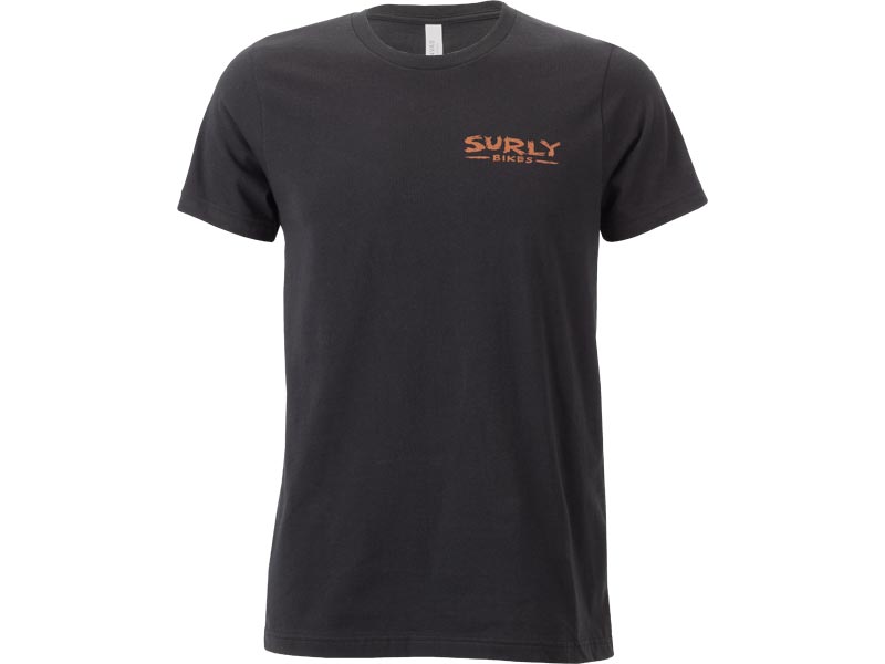 Surly スペースステーション メンズ Tシャツ、ブラック 