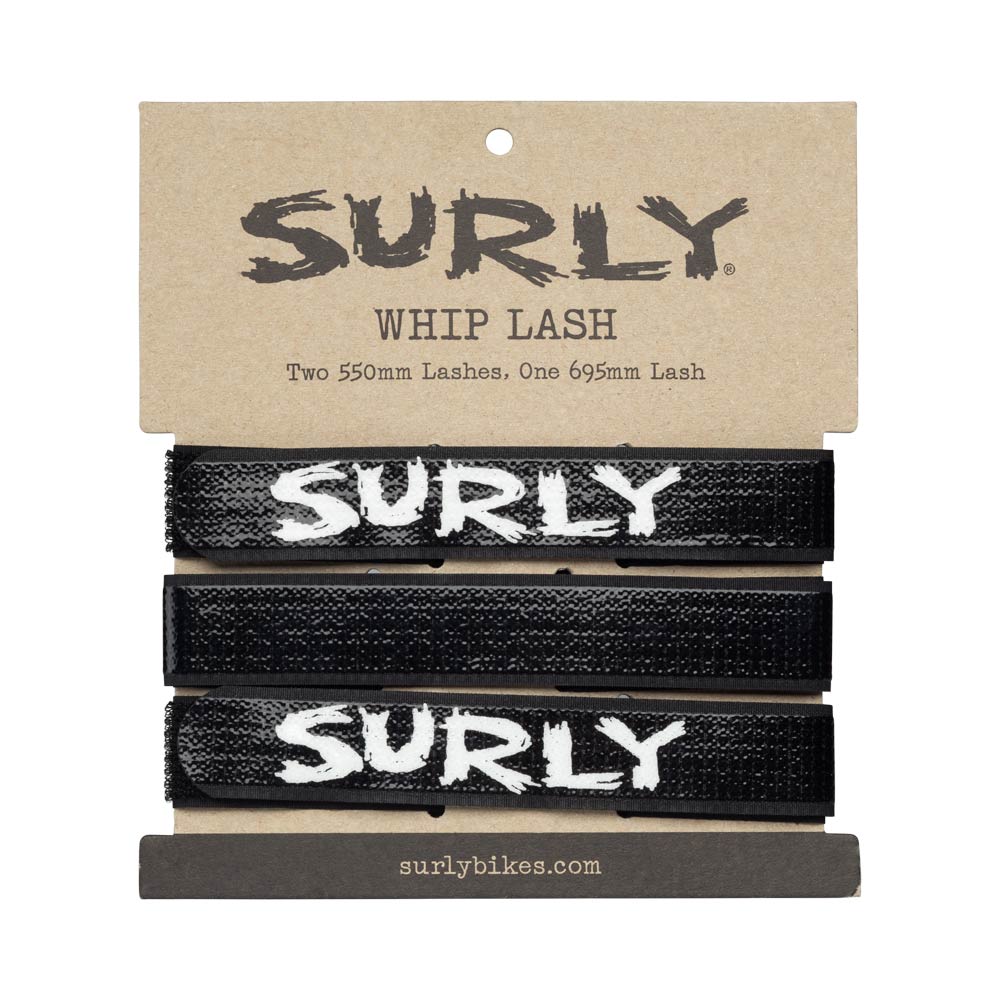 Surly  Whip Lash ストラップ、ブラック - 商品パッケージ