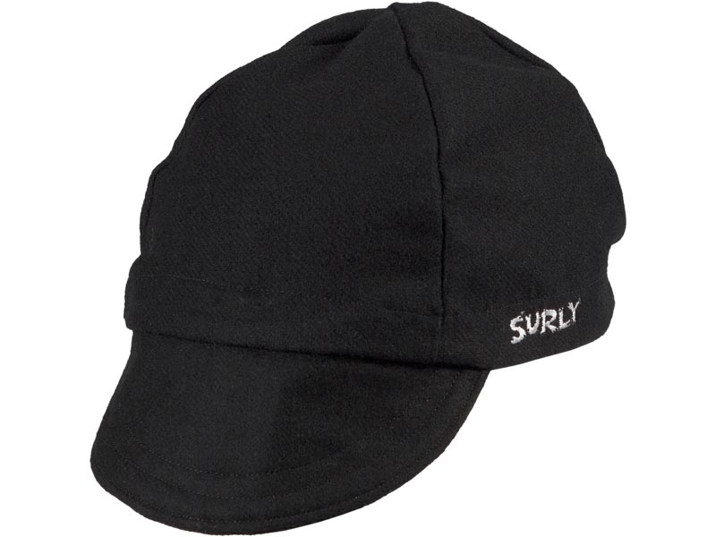 Surly ウール製サイクリング帽、ブラック
