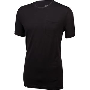 Surly メリノ製ポケット Tシャツ: ブラック