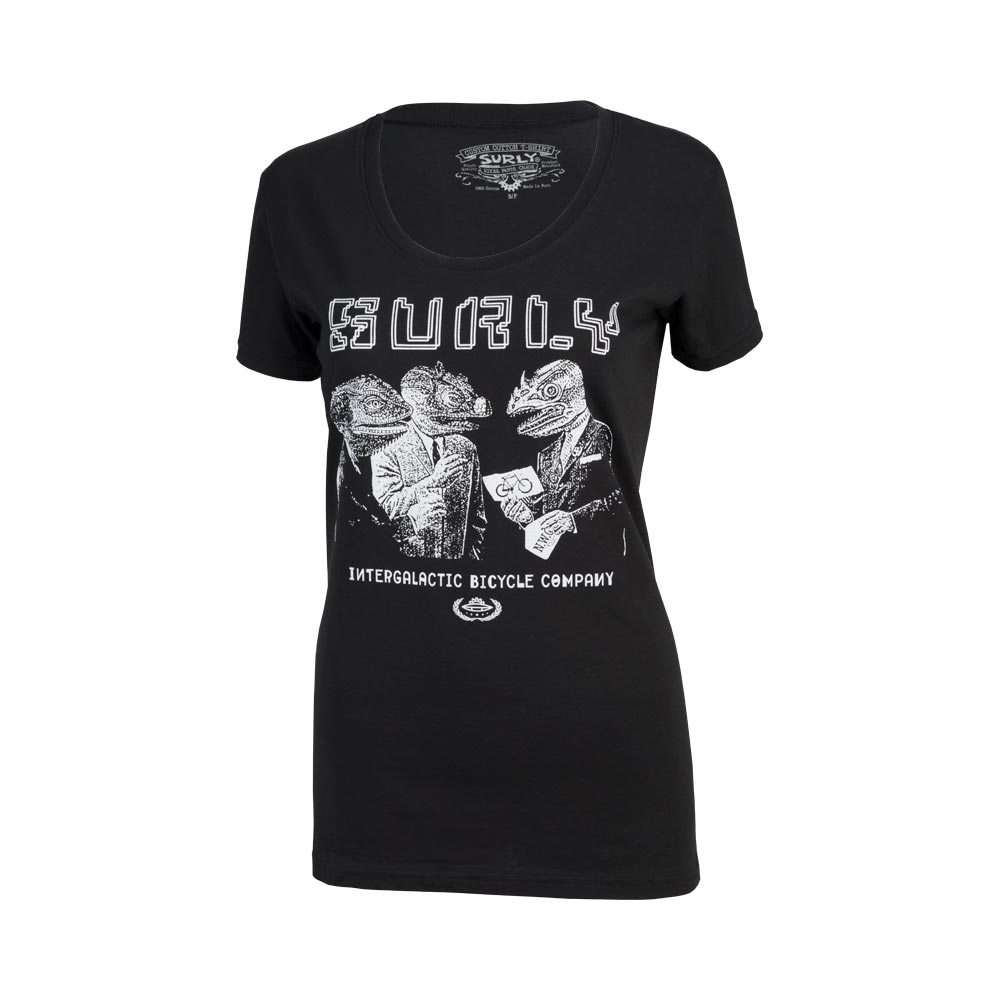 Surly World Order ウィメンズ Tシャツ: ブラック
