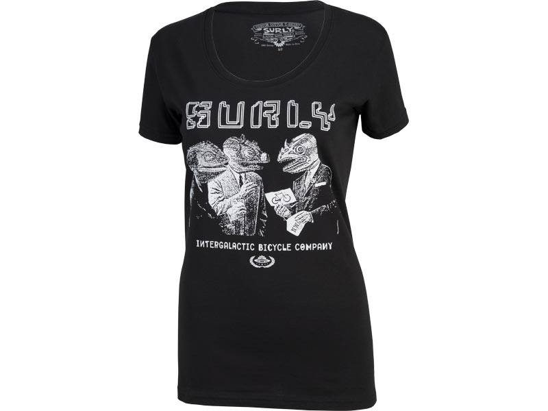 Surly World Order ウィメンズ Tシャツ: ブラック